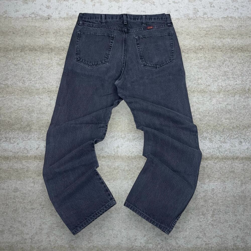 Vintage Y2K Rustler Jeans 34x34 Regular Straight Leg Fit Smoke Black Wash